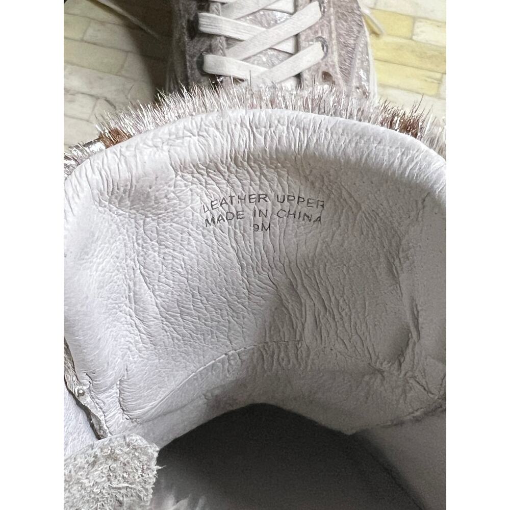 J/Slides Ludlow Metallic Calf Hair High-Top Sneakers - Picture 10 of 12
